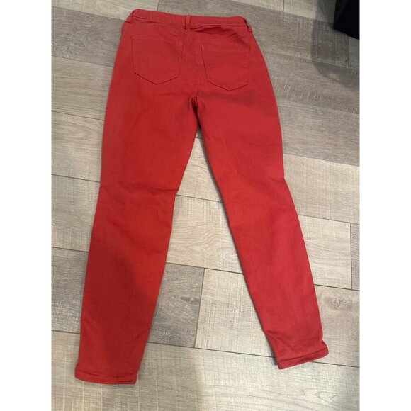 Talbots Red 4 Jegging Cotton Blend Stretch Slim Fit Womens Pants - Picture 7 of 7